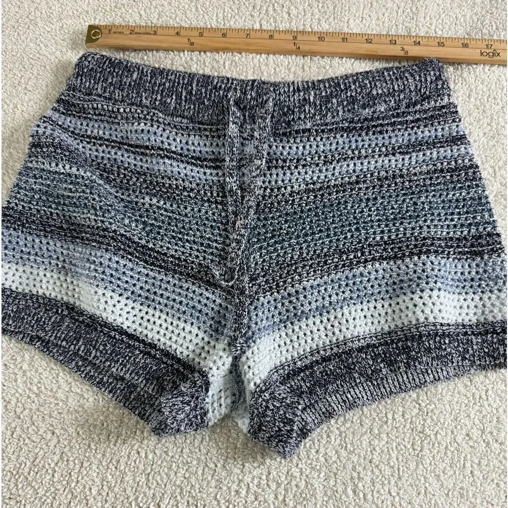 Lucky Brand Shorts Womens Medium‎ Tie Waist knit crotchet Coverup Casual Beach